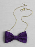 Silk Dupioni Bow Tie Necklace