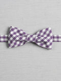 Gingham Pre-tied Bow Tie