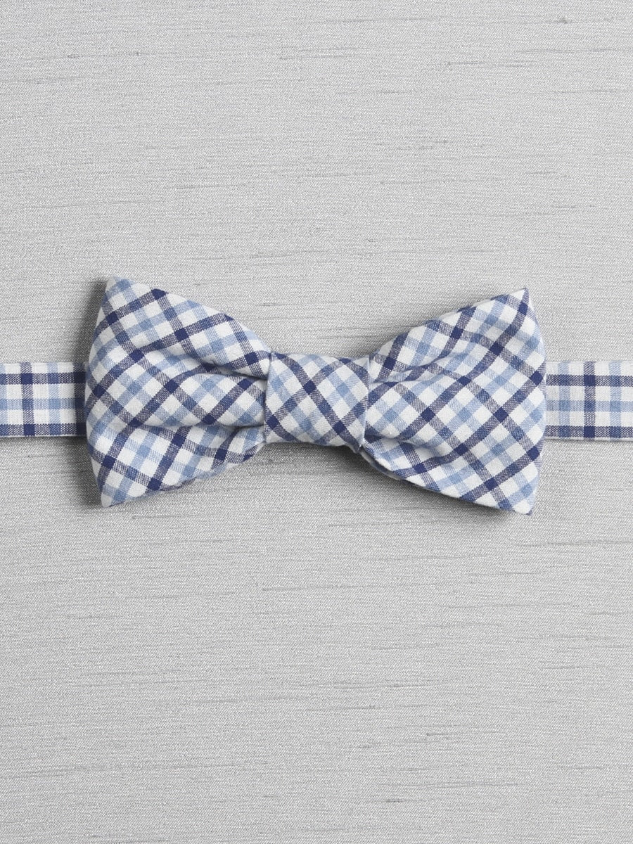Checkered Pre-Tied Bow Tie