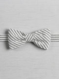Seersucker Pre-tied Bow Tie