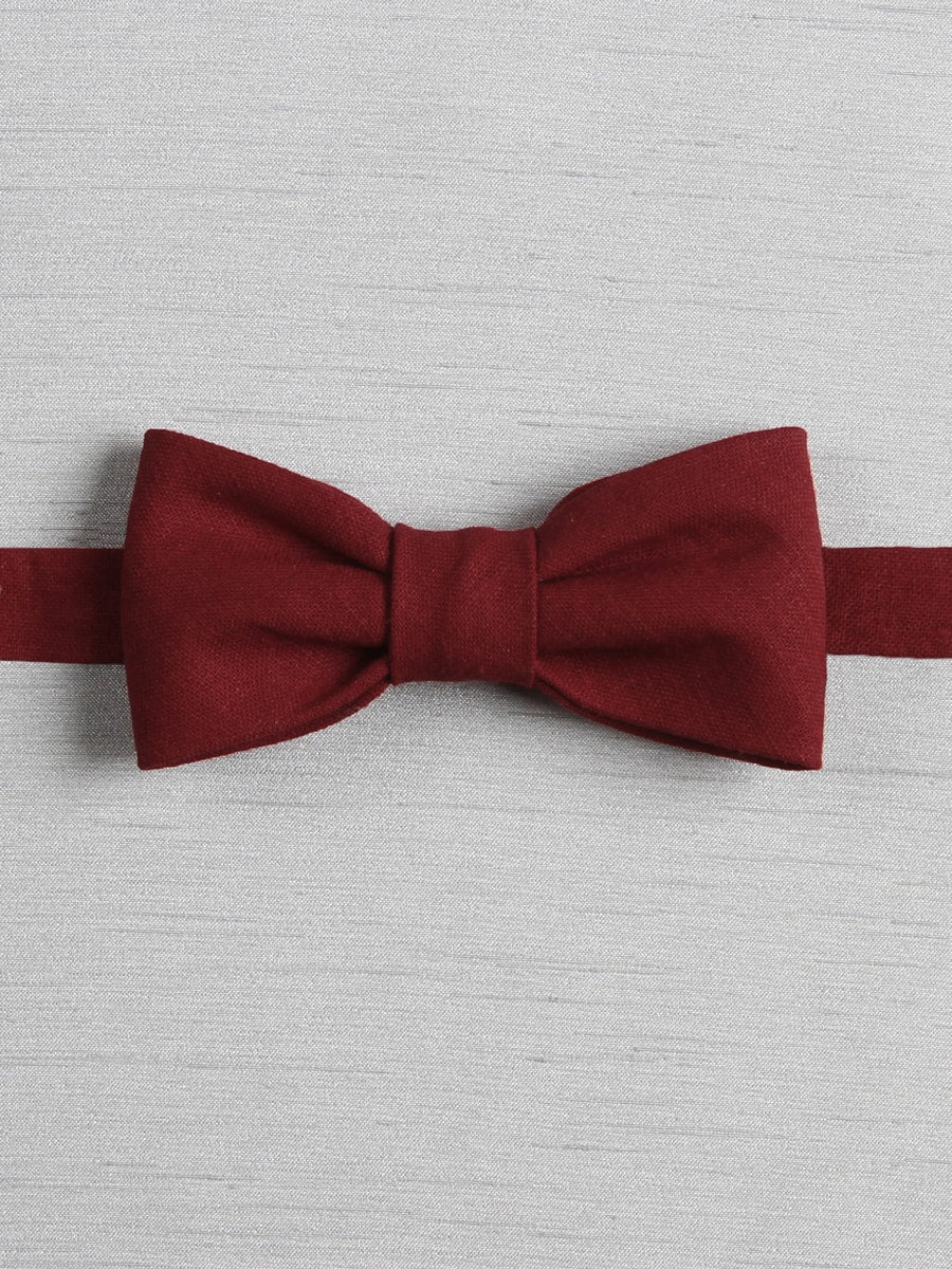 Linen Look Pre-tied Bow Tie