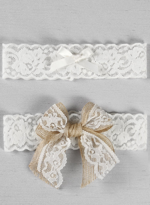 Country Romance Bridal Garter Set