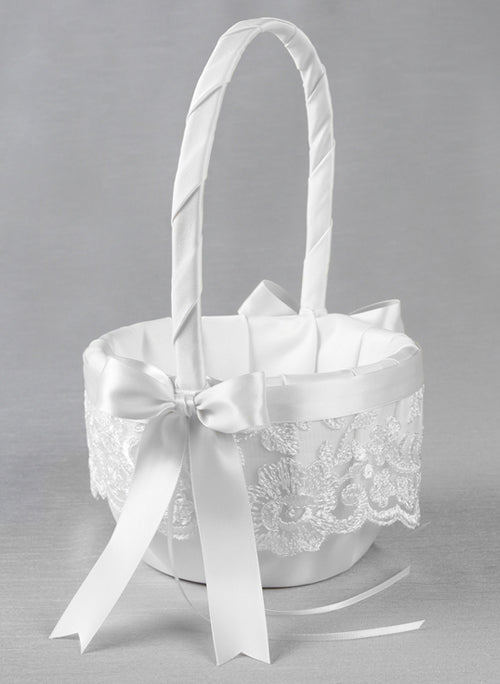 Chantilly Lace Flower Basket