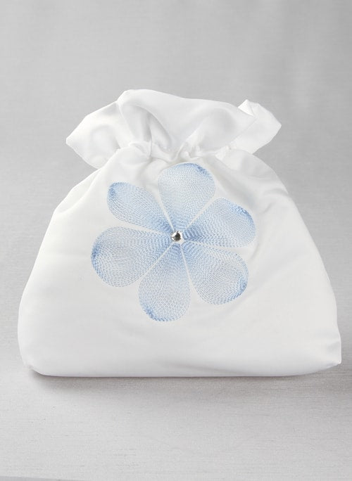 Flower Girl Floral Embroidered Purse