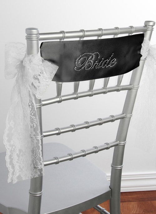 Bride Satin Chair Sash