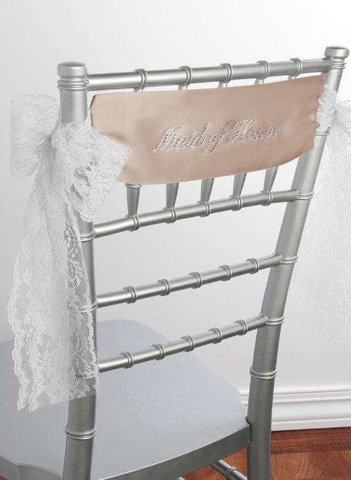 Maid of Honor Satin Chair Sash