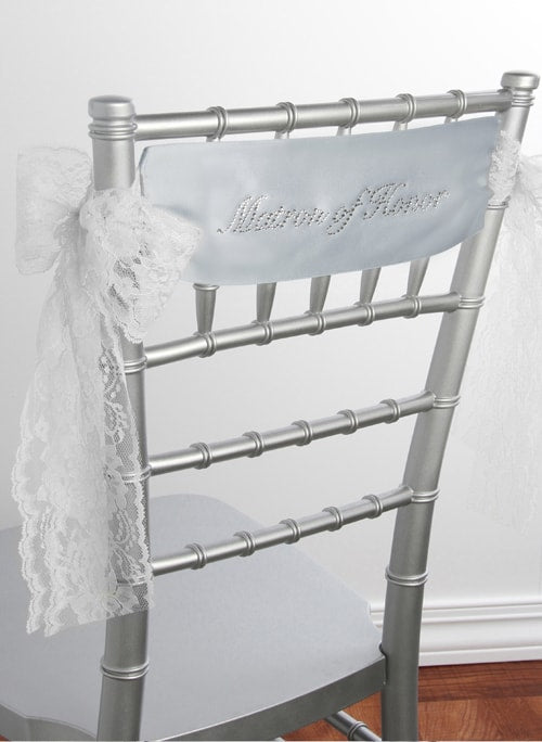 Matron of Honor Satin Chair Sash