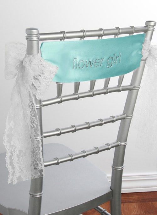Flower Girl Satin Chair Sash