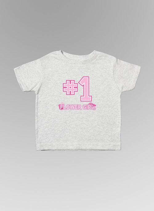 #1 Flower Girl Toodler Tee