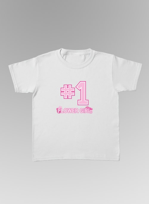 #1 Flower Girl Toodler Tee
