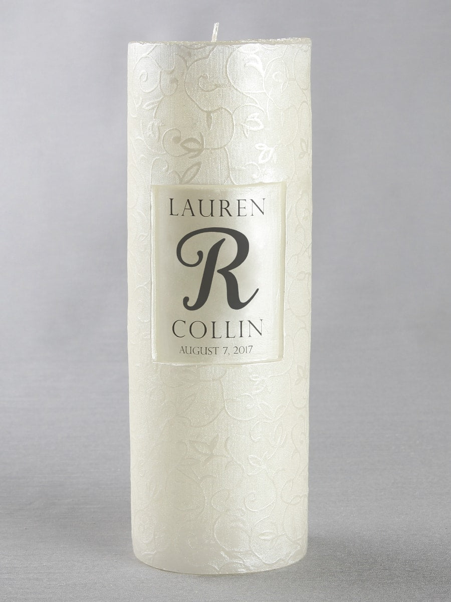 Scroll Pillar, White