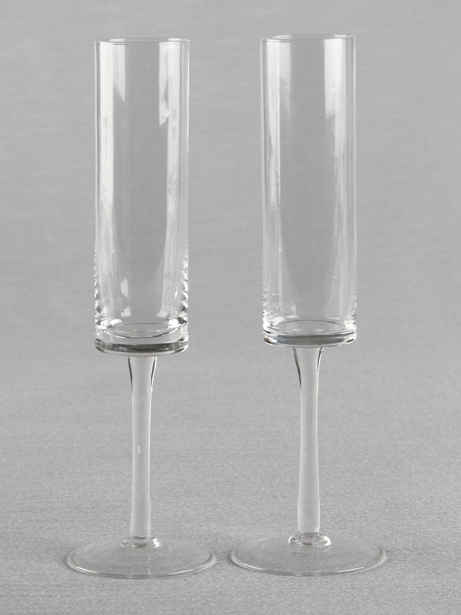 Cylinder Toasting Flutes Set