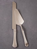 Silver Toned Knife and Server Set