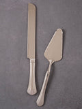 Silver Toned Knife and Server Set