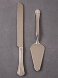 Silver Toned Knife and Server Set