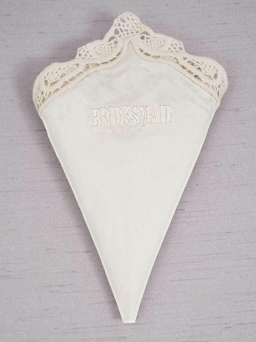 Bridesmaid Handkerchief - White