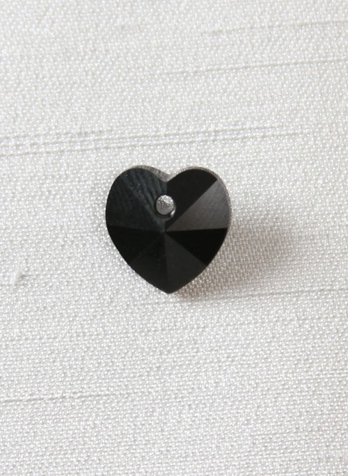 Heart Charm, Jet Black