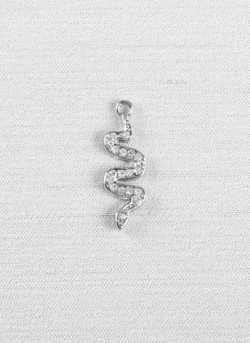 Rhinestone Snake Charm
