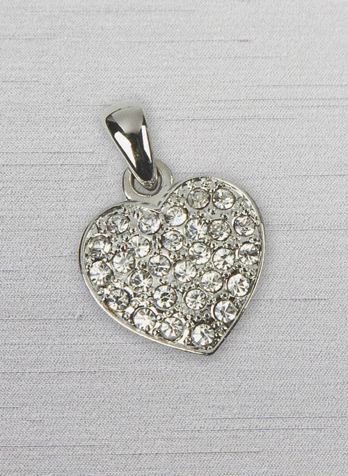 Pave Heart Charm