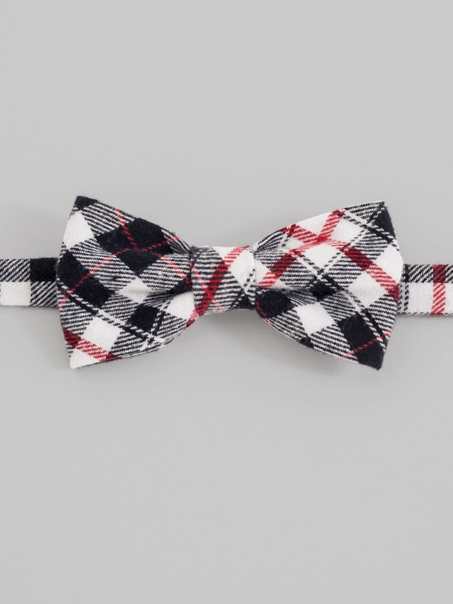 Plaid Pre-Tied Bow Tie