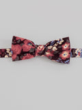 Fall Floral Corduroy Pre-Tied Bow Tie