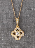 Crystal Clover Necklace Pendant