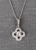 Crystal Clover Necklace Pendant