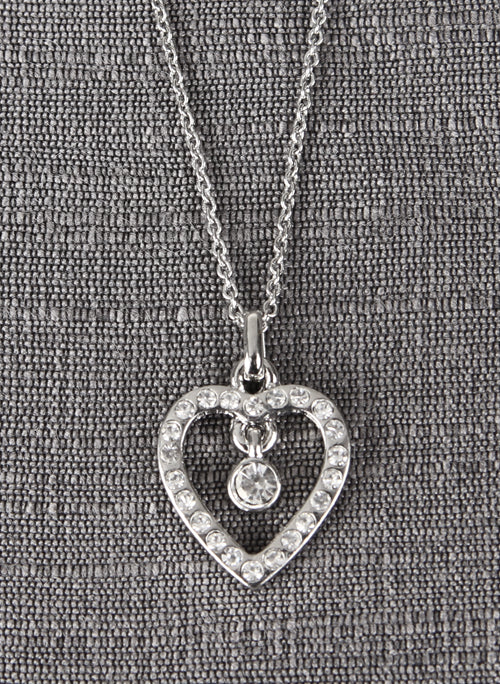 Flower Girl Heart Necklace
