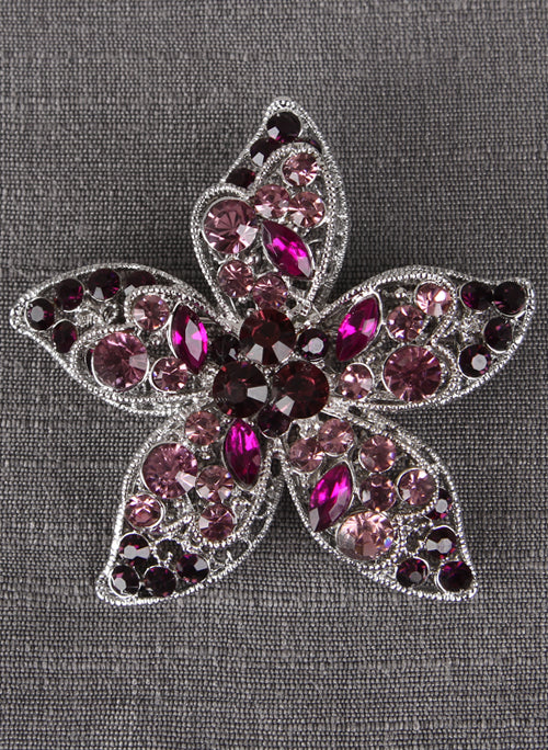 Starflower Pins, Dark Pink