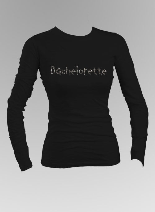 Bachelorette Rhinestone Long Sleeve Top