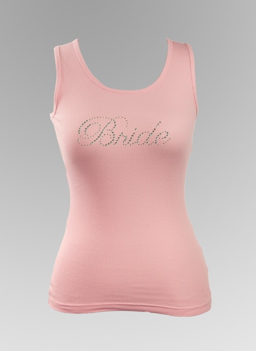 Bride Rhinestone Tank Top