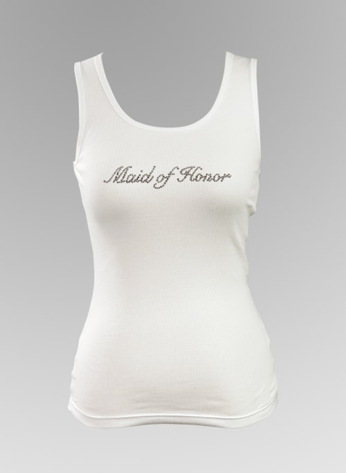 Maid of Honor Rhinestone Tank Top