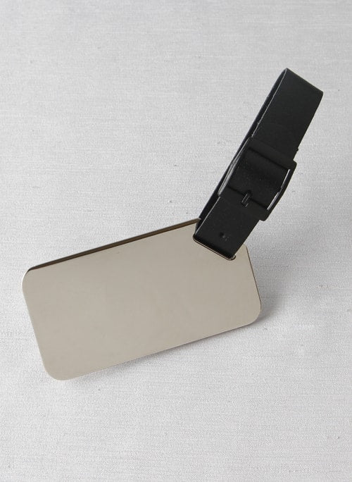 Silver Plated Luggage Tag