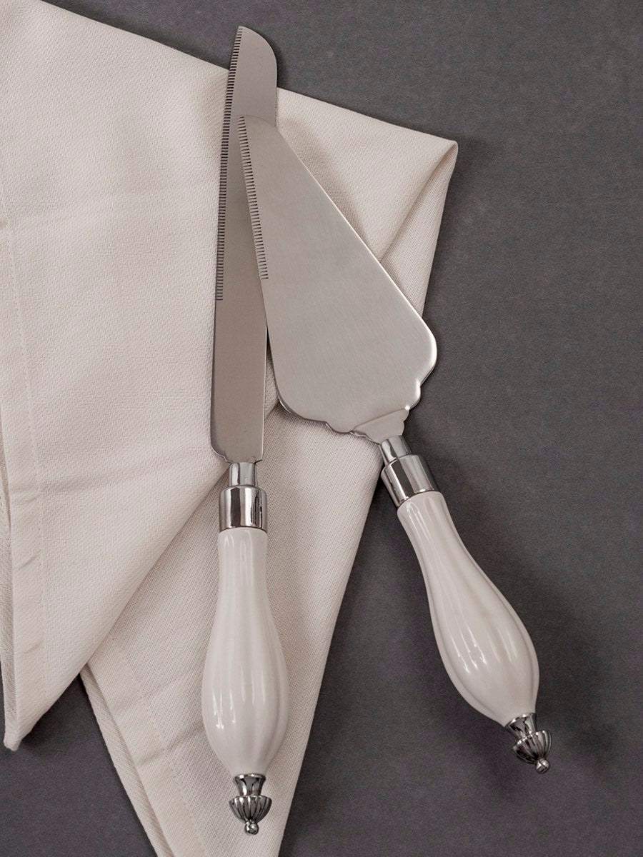 Ceramic Handle Server Set