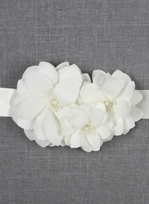 Water Lily Bridal Sash