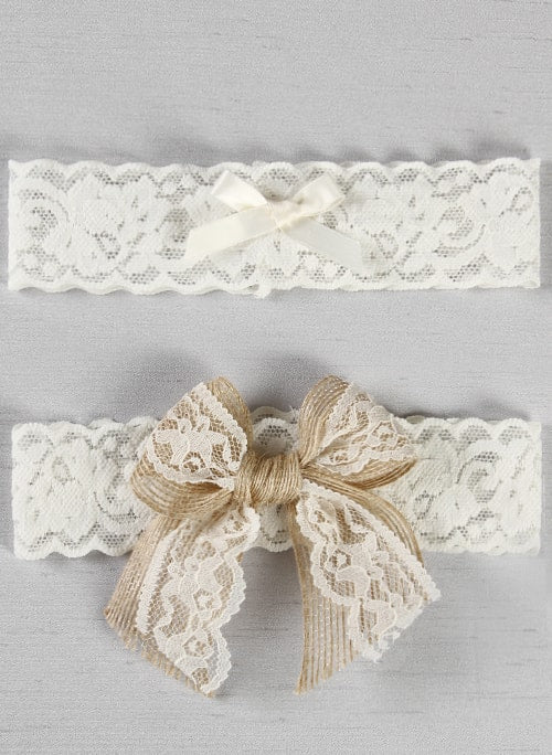 Country Romance Bridal Garter Set