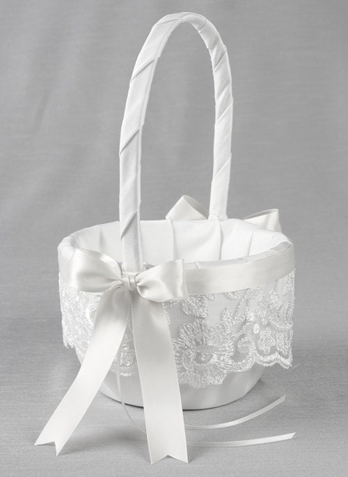 Chantilly Lace Flower Basket