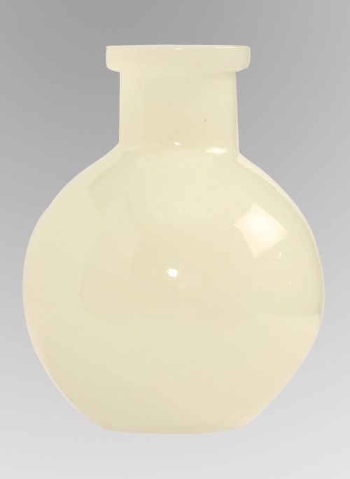 Milky Glass Vase 5pk, Ivory
