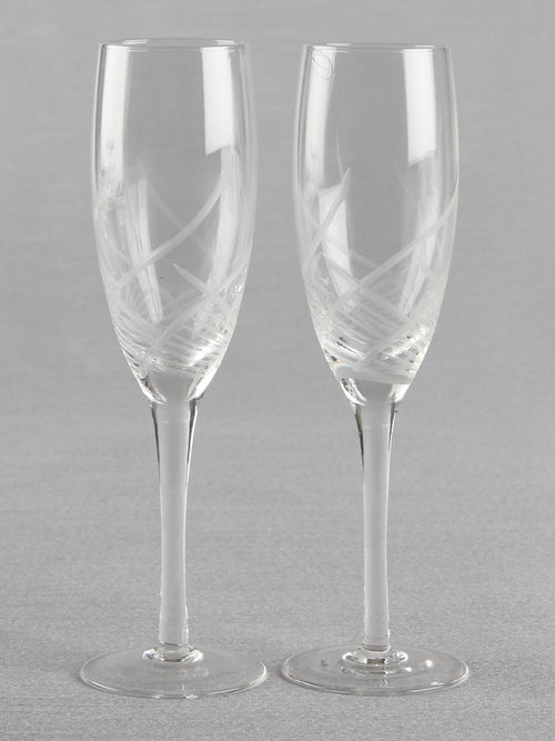 Cut Glass Toasting Flutes