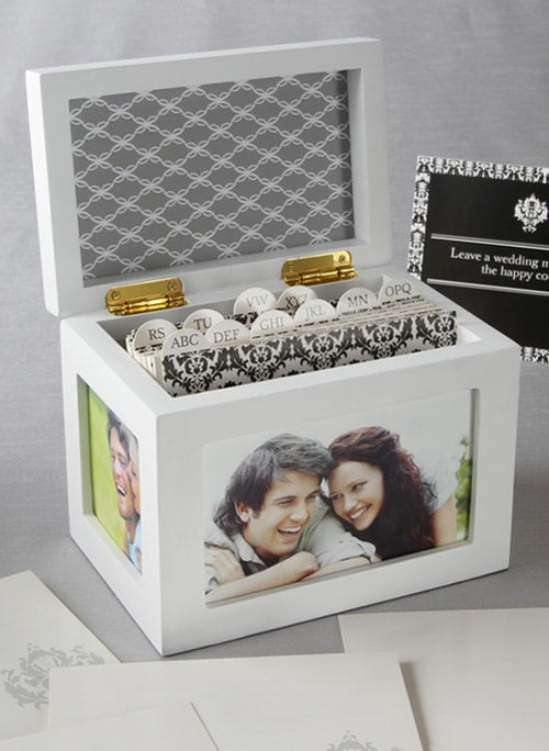 Guest Card Box, White