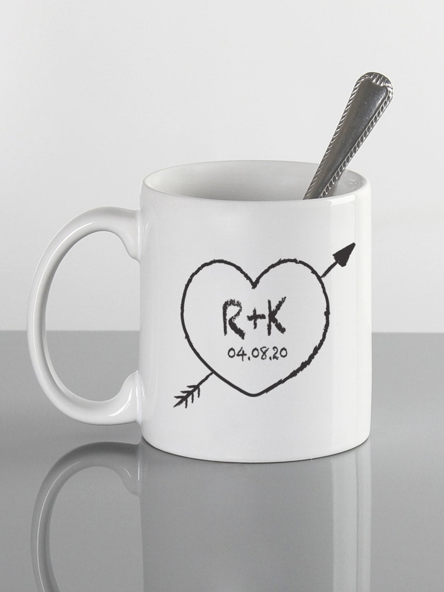 Heart Initials Mug