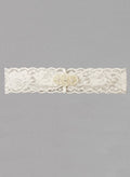 Pearl Applique Single Garter