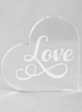 LOVE Acrylic Cake Top