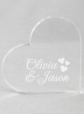 First Names Acrylic Heart