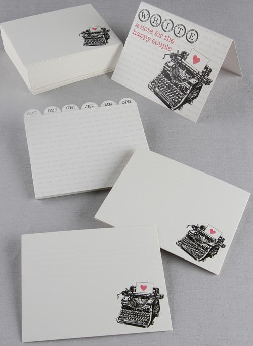 Typewriter Guest Cards