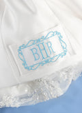 Monogram Framed Border Dress Label