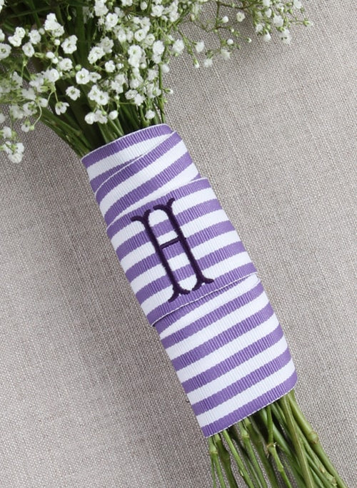 Grosgrain Stripe Bouquet Wrap