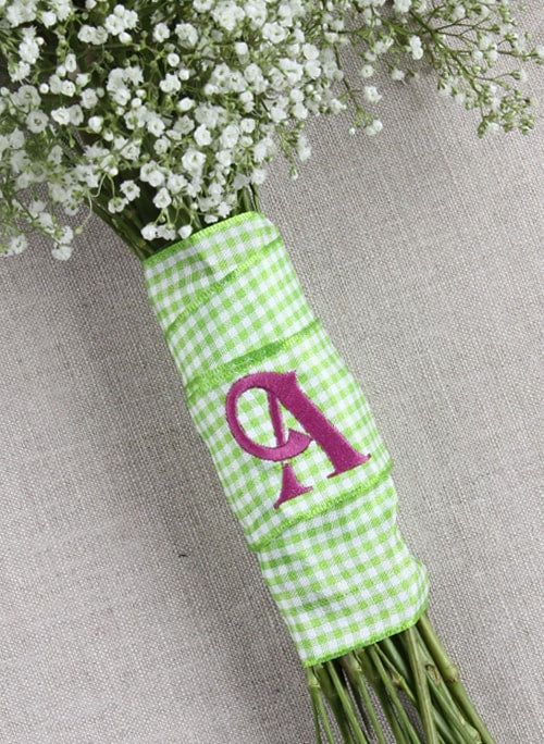 Country Check Bouquet Wrap