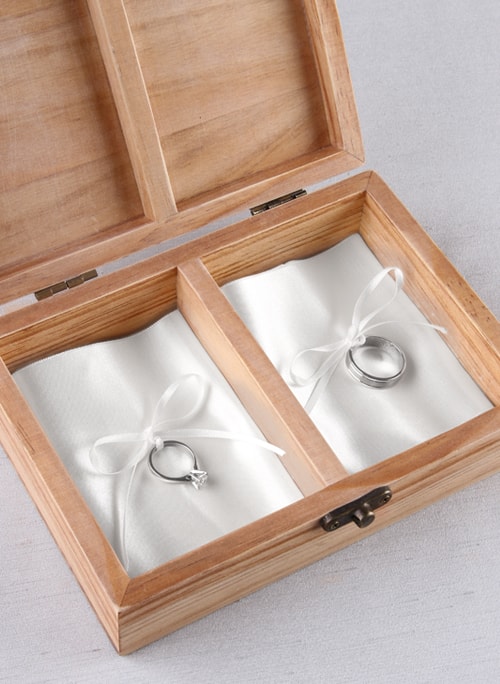 Satin Ring Bearer Box Inserts