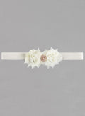 Gisele Velvet Elastic Garter - Rose Gold